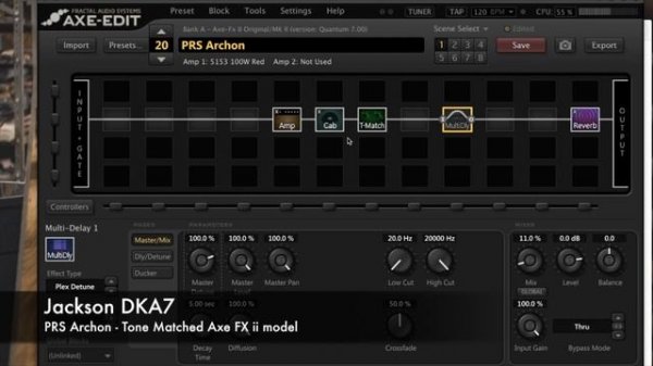Fractal Audio Axe FX ii PRS Archon