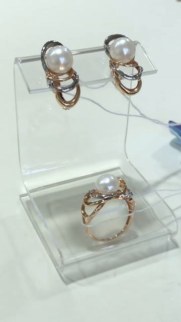 Золотой комплект с жемчугом смотреть онлайн