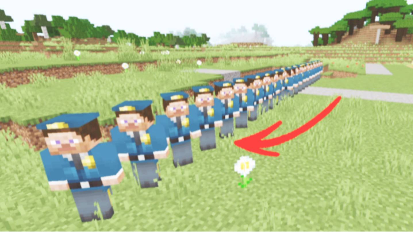 Кто из этих полицейских настоящий в minecrart | ДимА4 minecrart!