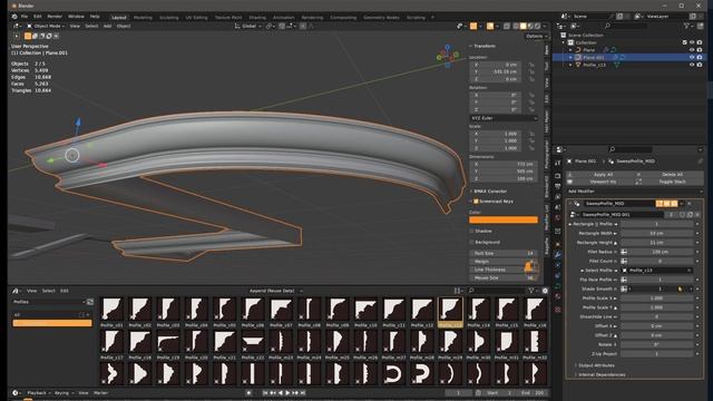 Blender | Sweep Profile Test смотреть онлайн