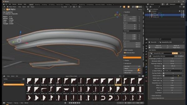 Blender | Sweep Profile Test