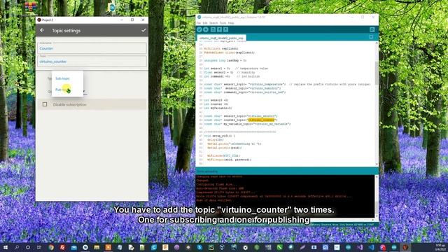 Virtuino IoT - How to add more topics, variables and widgets смотреть онлайн