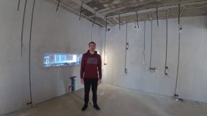 Проводка в доме из блока по потолку