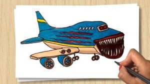 Рисуем Самолёт Пожиратель