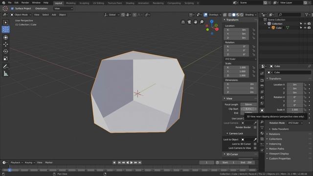 Blender 2.8 Object clipping issue (Fix) смотреть онлайн
