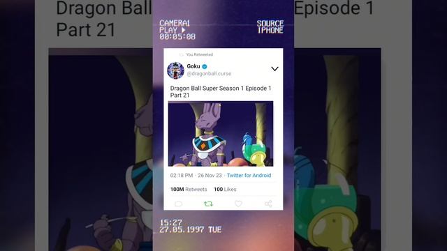 Dragon Ball Super Season 1 Episode 1 Part 21 😍😍 смотреть онлайн