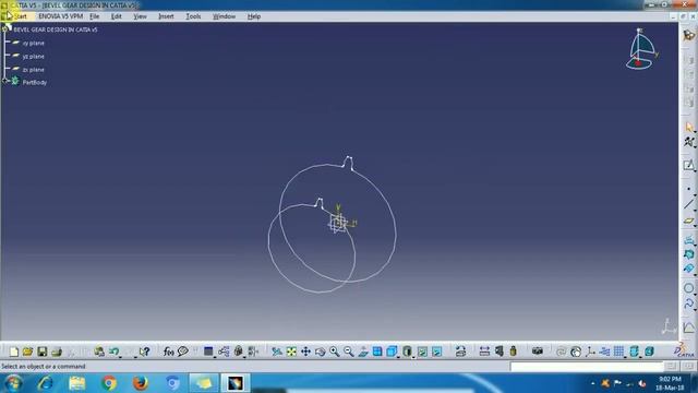 Bevel gears model in catia V5 software || Catia V5 || software || Basic tutorial || смотреть онлайн