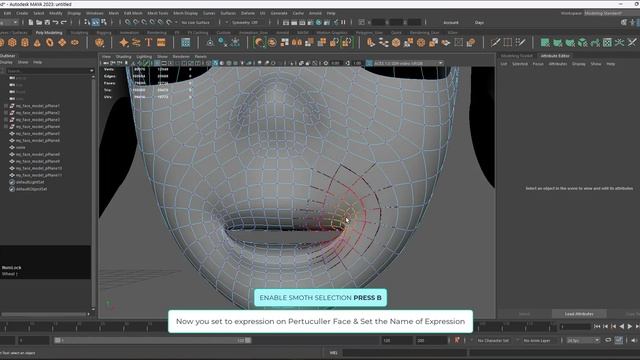 How to Blend Shape - Create a Face Expression in Maya смотреть онлайн