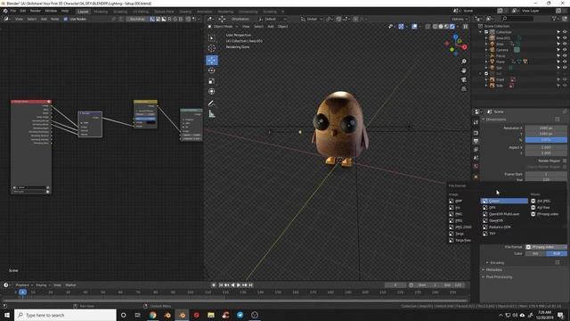 08 - rendering your character | Blender Beginner Tutorial | bender tutorial | skillshare free смотреть онлайн