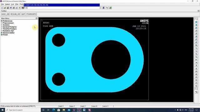 lect6 Bracket(ANSYS) 2D Command смотреть онлайн