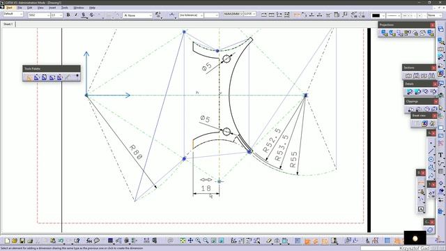 CATIA V5 6R2017 - WALL OF WATER TANK - DRAWING - COFFEE MACHINE смотреть онлайн