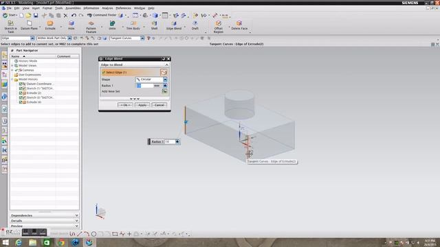 Basic Modeling Process with NX 8.5 смотреть онлайн