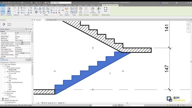 Как да направим конструктивна стълба в Revit с потребителска фамилия смотреть онлайн
