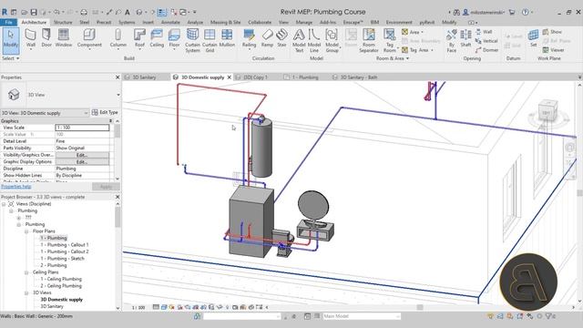 Revit MEP: Plumbing Course смотреть онлайн
