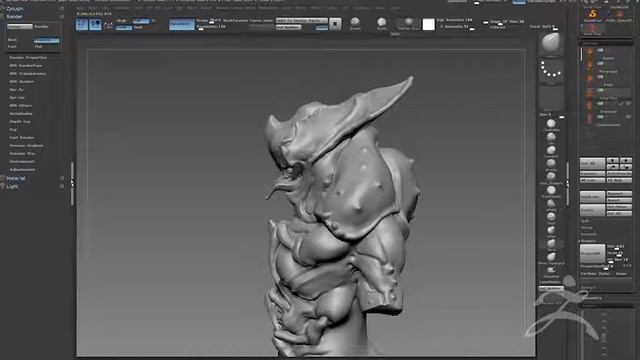 ZBrush 3DPWE Demonstration with Dominic Qwek Part 2 смотреть онлайн