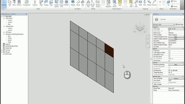 Revit Customizing Curtain Walls - Fabric Walls