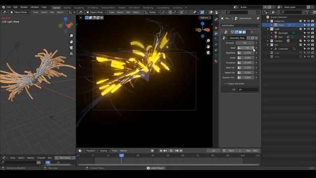 [Demo] Noise Tracer - Blender Geometry Nodes 3.0 Field; Noding-Product смотреть онлайн