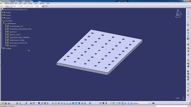 CATIA V5 - Generating and filling Drawing header using Macro смотреть онлайн