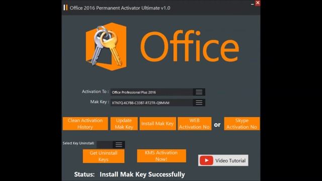 Office 2016 Permanent Activator Ultimate v1.2 смотреть онлайн