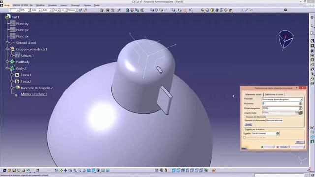 CATIA V5 - how to model a lamp смотреть онлайн