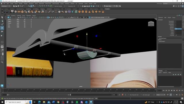 Modeling an Open Book, in Autodesk Maya 2024, Pt 2: The Pages смотреть онлайн