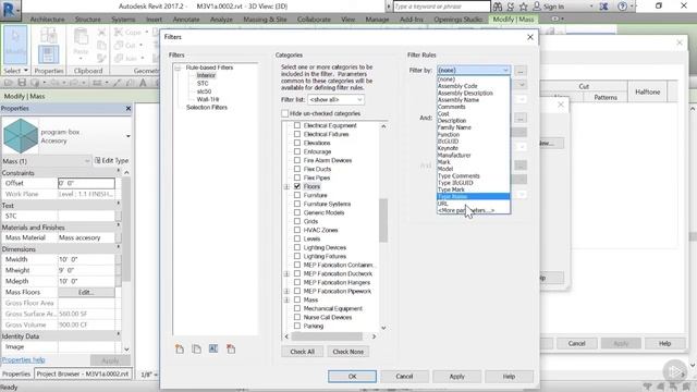 Coloring Mass Objects in Revit смотреть онлайн