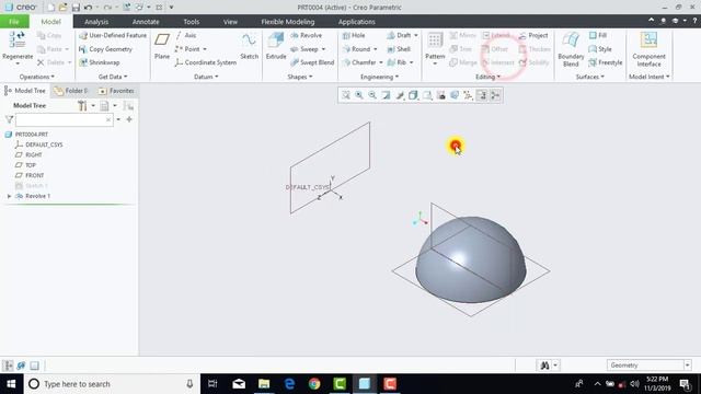 Creo Tutorial#11 | Assembly design & Rendering | Ball bearing assembly. смотреть онлайн