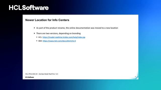 HCL DevOps Model RealTime - Sprint Demo 2023.49 2. What's New in DevOps Model RealTime 12.0 смотреть онлайн