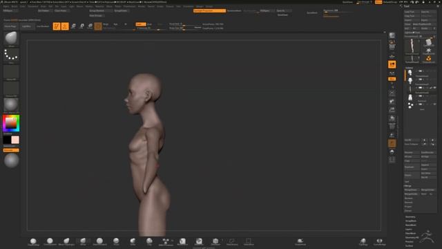 Speed Sculpting ZBrush, quick sketches смотреть онлайн