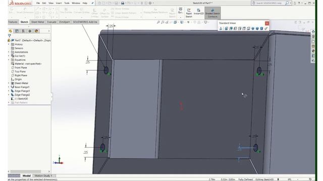 Solidworks Demo Video SHEET METAL SIMPLE BOX смотреть онлайн