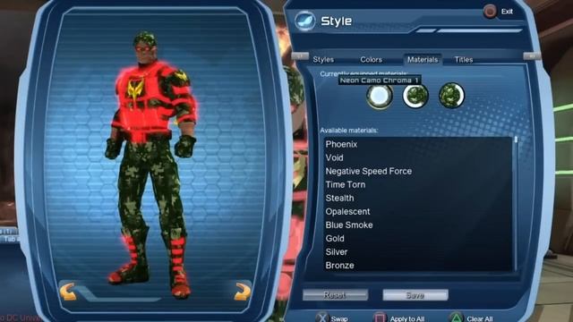 DCUO ALL Neon Chroma Materials смотреть онлайн
