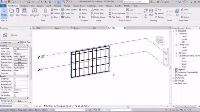 ☑️Empty Panels in Curtain Wall by Autodesk Revit смотреть онлайн