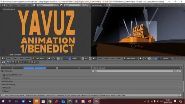How To Make 20th Century Fox 3ds Max! (2003 laserschwert Logo)