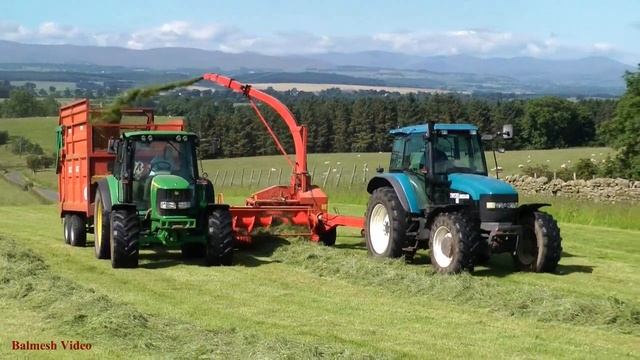Fell Silage - With Trailed Forage Harvester.