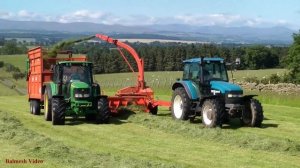 Fell Silage - with Trailed Forage Harvester.