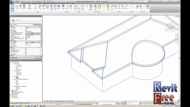 Complex Roof- Revit Architecture смотреть онлайн