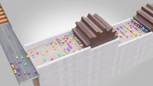 16,000 Color Balls Marble Run Loop animation V02