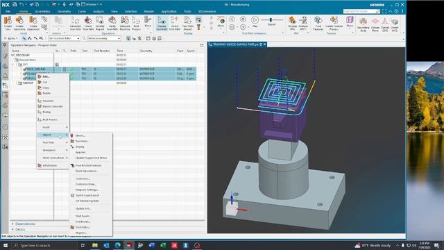 Siemens NX 2206 How To Mirror A Program смотреть онлайн
