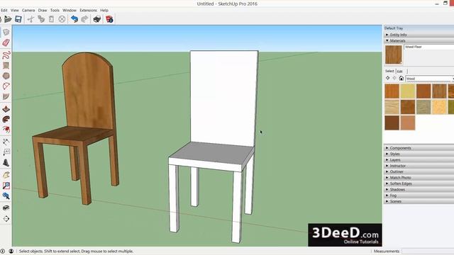 พื้นฐานการใช้งานโปรแกรม SketchUp-Part 19 смотреть онлайн