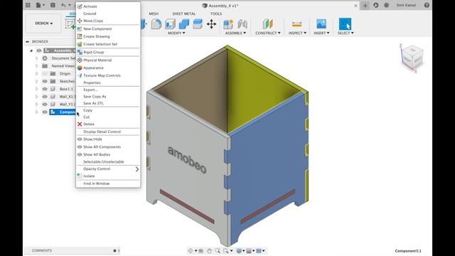 Finding Combined Center of Mass of Multiple Parts in an Assembly Using Fusion 360 смотреть онлайн