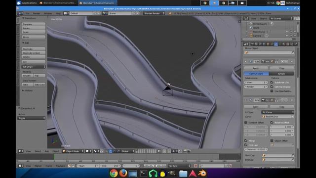 Racing track tutorial in blender смотреть онлайн