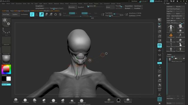 Zbrush - Transpose Master - Mettre en pose plusieurs Subtools смотреть онлайн