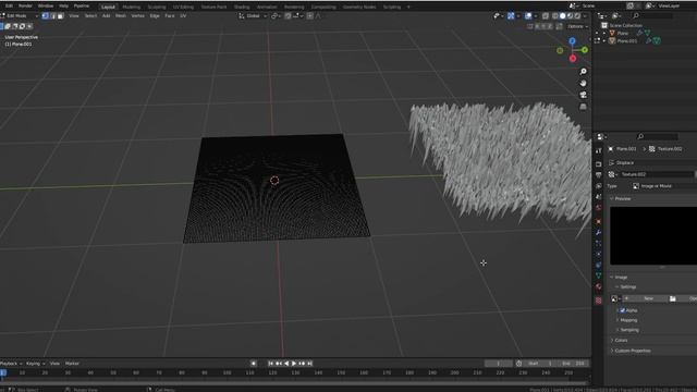 Blender 2D Image to 3D Mesh Dsplace Texture Properties смотреть онлайн