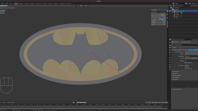 Blender 3D Absolute Beginner: Batman Logo Modeling Using Curves смотреть онлайн
