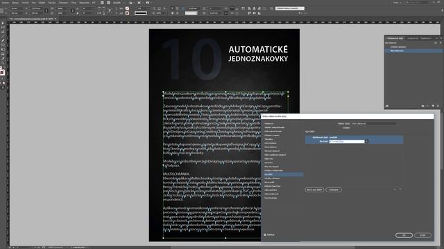 10 Automatické jednoznakovky - InDesign tutorial CZ смотреть онлайн