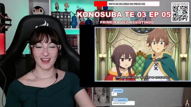 (KAZUMA NUNCA ESTEVE TÃO PERTOOOO)REACT KONOSUBA | ep 05 season 3 смотреть онлайн