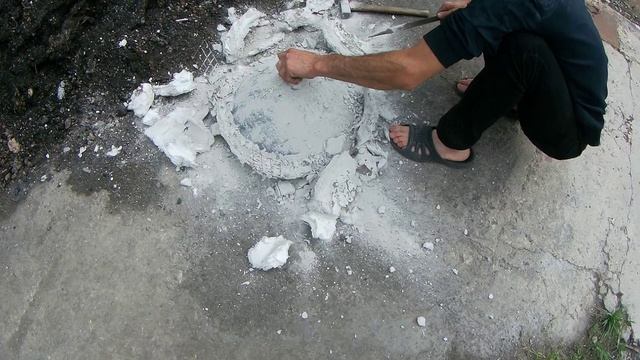 Отлитая бронзовая раковина. смотреть онлайн