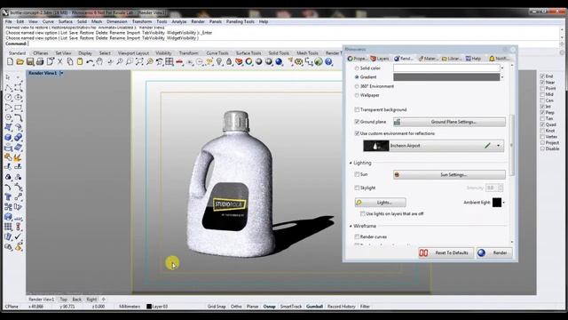 Rhino 6 - Product Rendering Tutorial (Part 2) Rhino Render смотреть онлайн