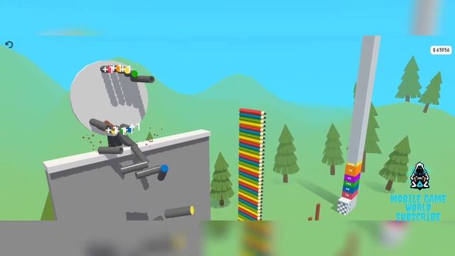 Slice It All 3D-New Knife--All Levels (91)-MAX LEVEL Gameplay Android,iOS #Shorts смотреть онлайн