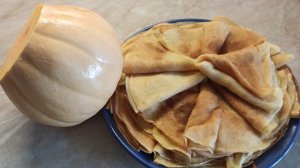 Блины из тыквы. Простые и не реально вкусные блины